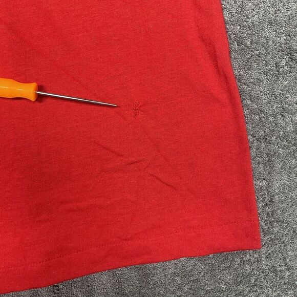 Vintage Nike T Shirt Adult Large Red Logo Swoosh Graphic 90s Made in USA - Picture 9 of 10